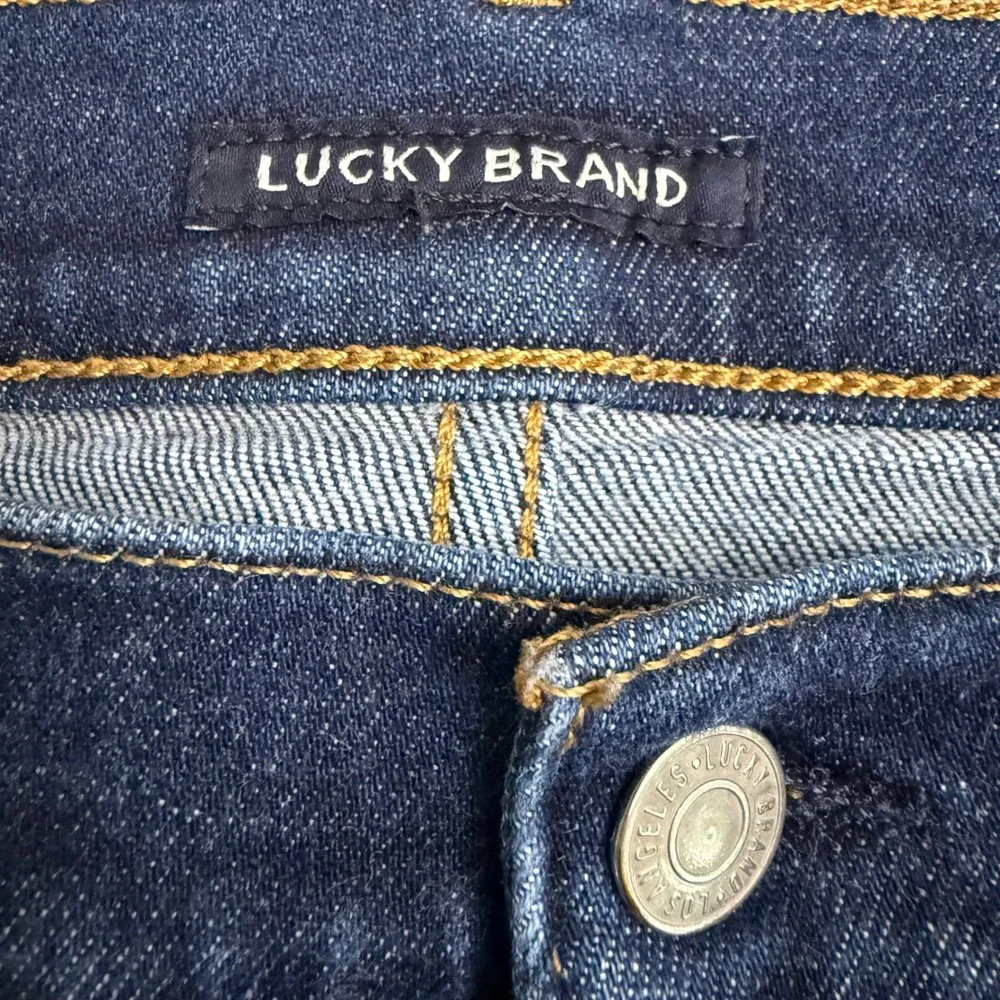 Lucky Brand‎ 363 Vintage Straight Mens Jeans 33x32* Dark Wash Stretch Denim Blue
